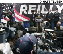 BIG GAFFE Tom Reilly was so eager to name Marie St. Fleur as his running mate that he neglected to vet her financial background.